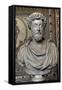 Marcus Aurelius (121-180). Roman Emperor. Bust-null-Framed Stretched Canvas