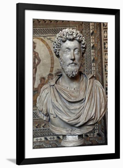 Marcus Aurelius (121-180). Roman Emperor. Bust-null-Framed Giclee Print