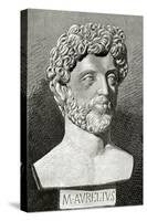 Marcus Aurelius (121 Ad 180 Ad). Roman Emperor from 161 to 180. by J. Serra Pausas. Historia De Esp-Juan Serra y Pausas-Stretched Canvas