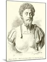 Marcus Aurelius. (Bust in the Capital, Hall of the Emperors, No. 38)-null-Mounted Giclee Print