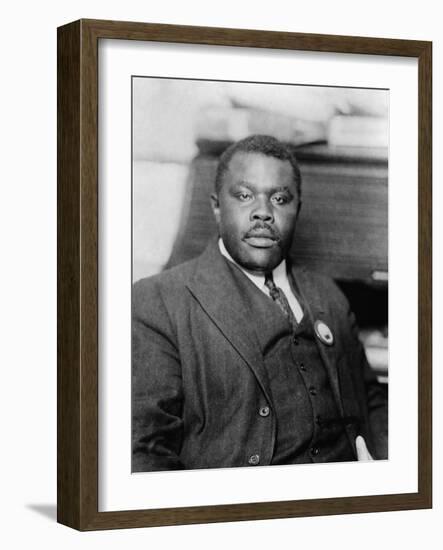 Marcus Garvey, Jamaican Black Nationalist and Separatist, Ca. 1920-null-Framed Photo