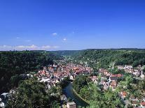 Bight of Neckar River, Mundelsheim, Baden Wurttemberg, Germany, Europe-Marcus Lange-Photographic Print