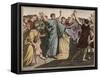 Marcus Tullius Cicero (106-43 BC), Roman statesman, orator, and author, returning to Rome (77 BC)-French School-Framed Stretched Canvas