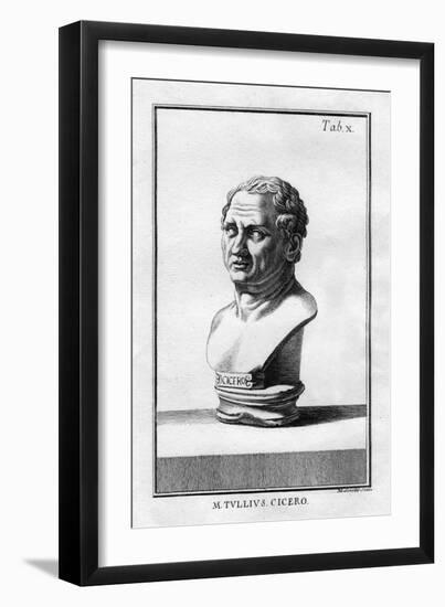 Marcus Tullius Cicero, Roman Scholar, Writer and Statesman of the 1st Century Bc-M Sorello-Framed Giclee Print
