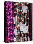 Mardi Gras Beads, French Quarter, New Orleans, Louisiana, USA-Walter Bibikow-Stretched Canvas