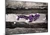 Mardi Gras Beads on Bourbon Street New Orleans-null-Mounted Poster