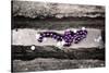 Mardi Gras Beads on Bourbon Street New Orleans-null-Stretched Canvas