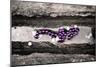 Mardi Gras Beads on Bourbon Street New Orleans-null-Mounted Photo