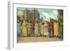 Mardi Gras Costumes, New Orleans, Louisiana-null-Framed Art Print