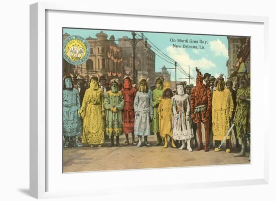 Mardi Gras Costumes, New Orleans, Louisiana-null-Framed Art Print