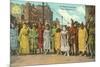 Mardi Gras Costumes, New Orleans, Louisiana-null-Mounted Art Print