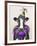 Mardi Gras Cow-Fab Funky-Framed Art Print