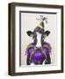 Mardi Gras Cow-Fab Funky-Framed Art Print