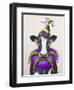 Mardi Gras Cow-Fab Funky-Framed Art Print