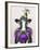 Mardi Gras Cow-Fab Funky-Framed Art Print