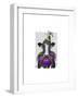 Mardi Gras Cow-Fab Funky-Framed Art Print