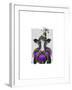 Mardi Gras Cow-Fab Funky-Framed Art Print