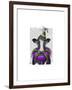 Mardi Gras Cow-Fab Funky-Framed Art Print