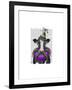 Mardi Gras Cow-Fab Funky-Framed Art Print