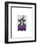 Mardi Gras Cow-Fab Funky-Framed Art Print