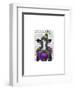 Mardi Gras Cow-Fab Funky-Framed Art Print