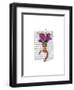 Mardi Gras Flamingo Portrait-Fab Funky-Framed Art Print