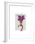 Mardi Gras Flamingo Portrait-Fab Funky-Framed Art Print