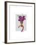 Mardi Gras Flamingo Portrait-Fab Funky-Framed Art Print