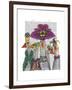 Mardi Gras Gaggle of Geese-Fab Funky-Framed Art Print