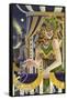 Mardi Gras Girl-Lantern Press-Framed Stretched Canvas