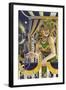 Mardi Gras Girl-Lantern Press-Framed Art Print