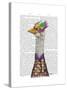 Mardi Gras Goose Harlequin Jacket-Fab Funky-Stretched Canvas