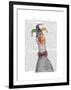 Mardi Gras Goose Jester Hat-Fab Funky-Framed Art Print