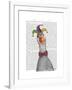 Mardi Gras Goose Jester Hat-Fab Funky-Framed Art Print