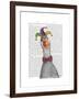 Mardi Gras Goose Jester Hat-Fab Funky-Framed Art Print