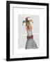 Mardi Gras Goose Jester Hat-Fab Funky-Framed Art Print