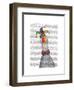 Mardi Gras Goose Jester Hat-Fab Funky-Framed Art Print