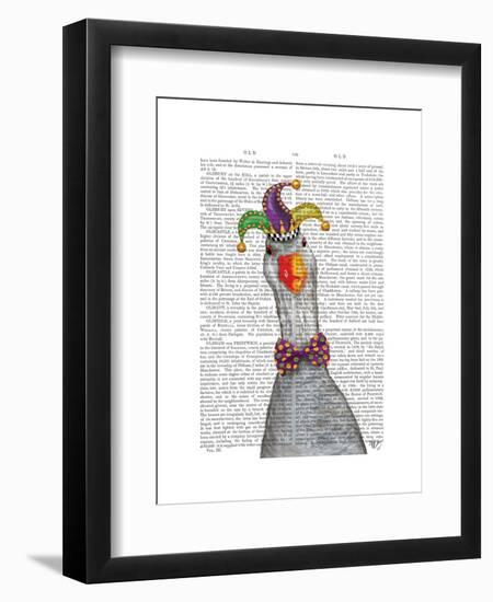 Mardi Gras Goose Jester Hat-Fab Funky-Framed Art Print