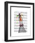 Mardi Gras Goose Jester Hat-Fab Funky-Framed Art Print