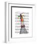 Mardi Gras Goose Jester Hat-Fab Funky-Framed Art Print