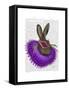 Mardi Gras Hare-Fab Funky-Framed Stretched Canvas