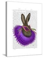 Mardi Gras Hare-Fab Funky-Stretched Canvas