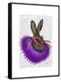 Mardi Gras Hare-Fab Funky-Framed Stretched Canvas