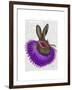 Mardi Gras Hare-Fab Funky-Framed Art Print