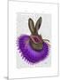 Mardi Gras Hare-Fab Funky-Mounted Art Print