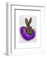 Mardi Gras Hare-Fab Funky-Framed Art Print