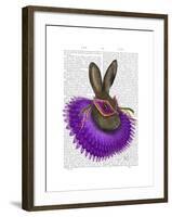 Mardi Gras Hare-Fab Funky-Framed Art Print