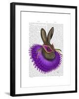 Mardi Gras Hare-Fab Funky-Framed Art Print