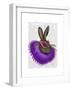 Mardi Gras Hare-Fab Funky-Framed Art Print