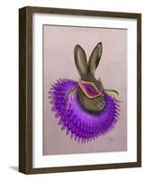 Mardi Gras Hare-Fab Funky-Framed Art Print